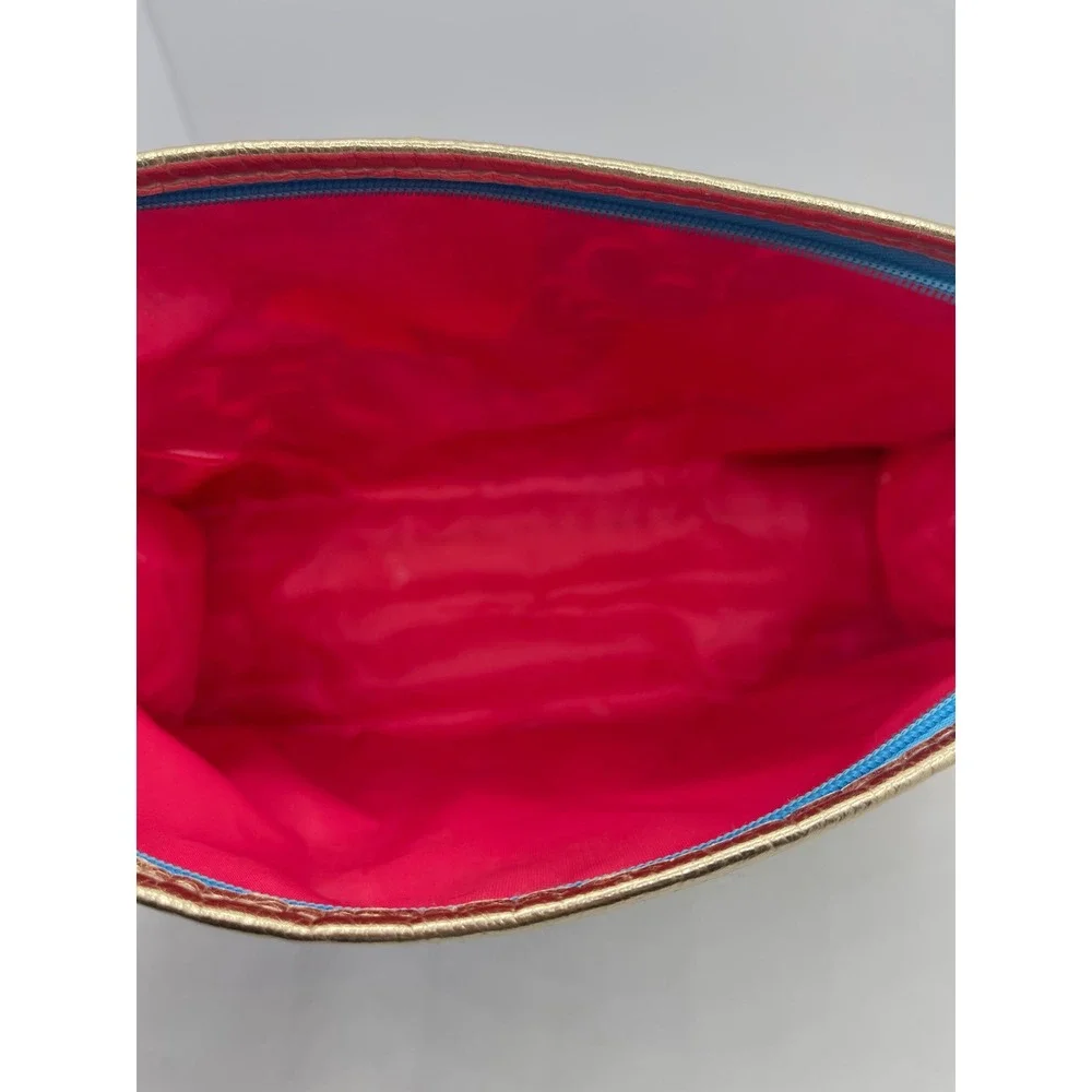 Lilly Pulitzer‎ for Estee Lauder Cosmetic Bag Pouch Travel Bag Print Gold Trim